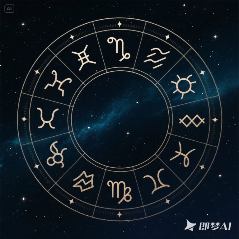 jimeng-2025-05-28-116-十二星座運勢圖，有質感的，暗色為主